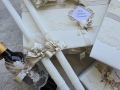 Комплект за кръщене в екрю и бежаво в бохо стил - Изображение 4